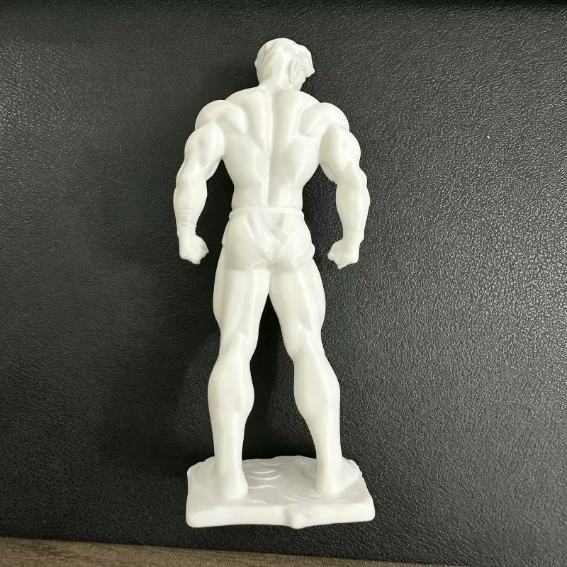 CELEBON 3D-gedruckte dekorative Figur eines muskulösen Mannes in Weiß für die Tischdekoration - Bild 3