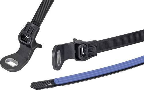 HellermannTyton Kabelbinder 12,7 mm Schwarz/Blau - Bild 1
