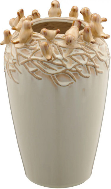 LEPURO Porzellanvase für Schnittblumen mit Durchmesser: 20 cm - Bild 1