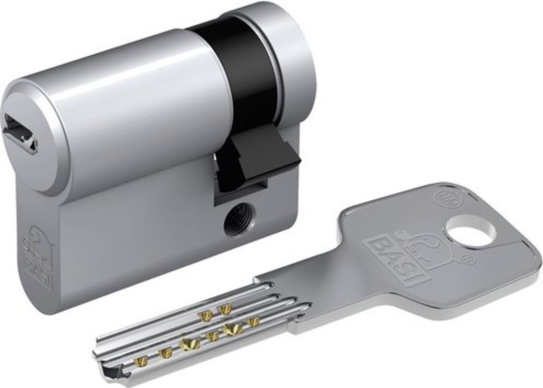 BASI Profil-Halbzylinder BM5021-0015-0040 Gleichschließend in Silber, Maße: 10 x 45 mm - Bild 2
