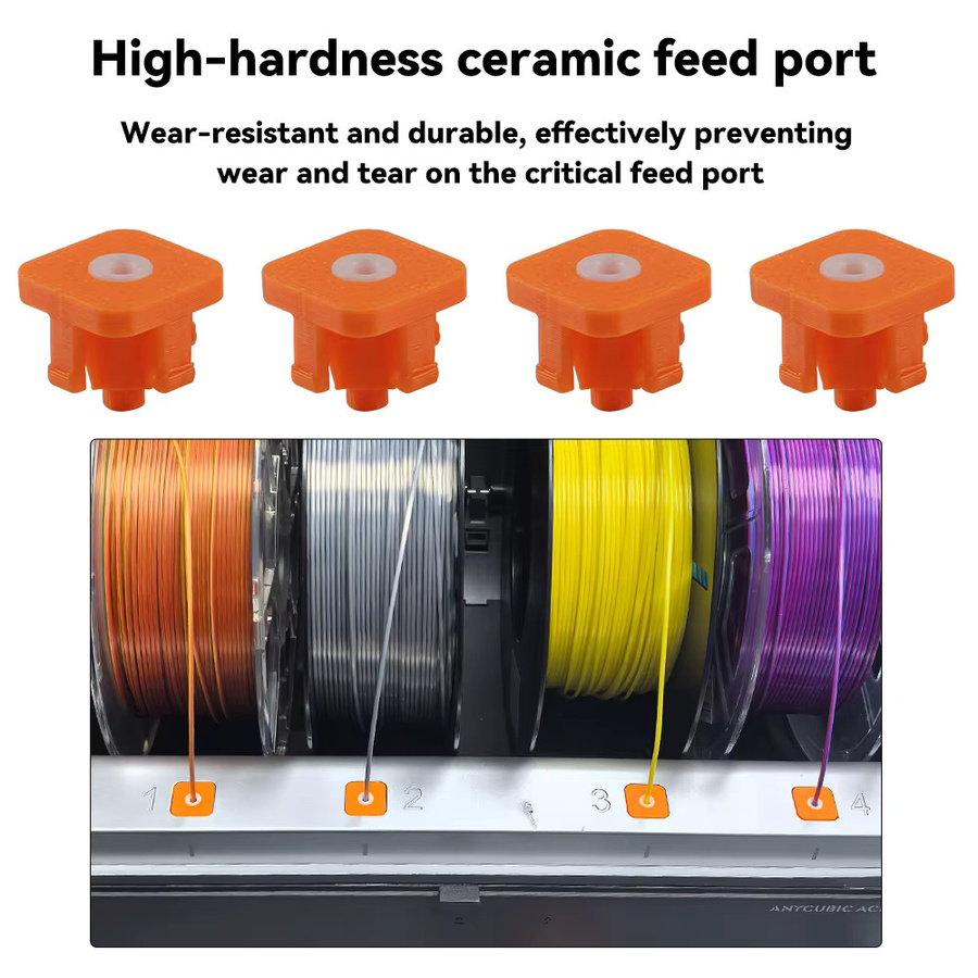 Anycubic Keramik-Einzugsschutz ACE Pro Upgrade für S1C und Kobra 3 Combo in Orange - Bild 2