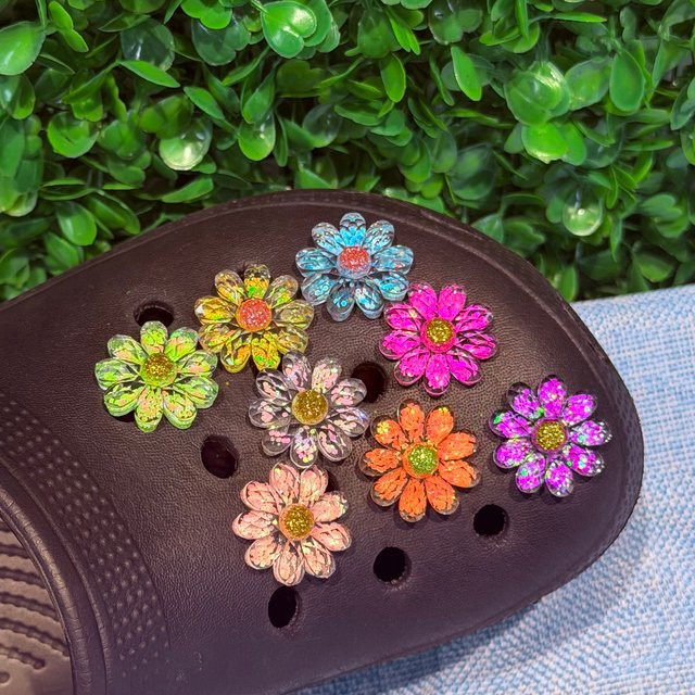 Happye&TiTi Schuhcharms, Bunte Blumen, Harz, Mädchen - Bild 1