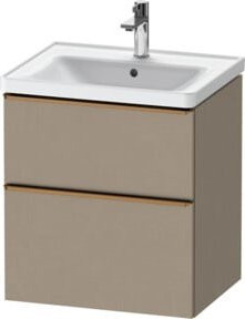 Duravit Waschtischunterschrank D-Neo beige, B/T/H: 58,4 x 45,2 x 62,5 cm - Bild 1