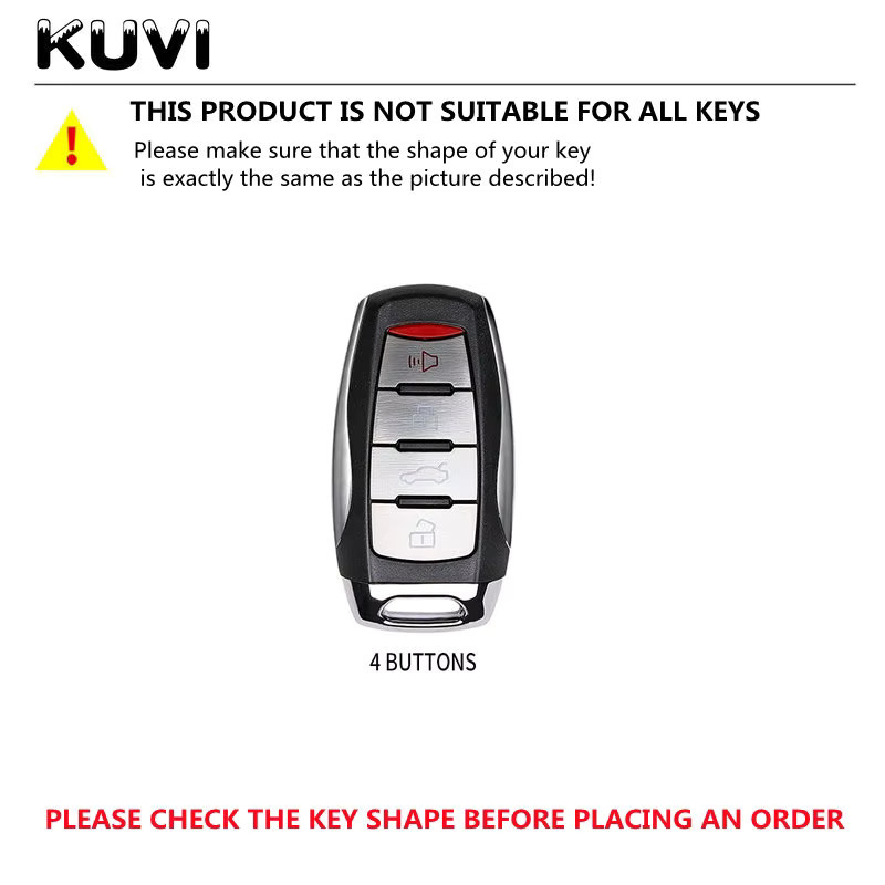 Kuvi TPU Auto Smart Key Schutzhülle für Great Wall Haval H2S H4 H6 H7 H9 F5 F7 in Schwarz - Bild 2