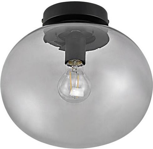 Nordlux Alton 27,5 Deckenleuchte Schwarz mit transparentem Glas und E27 Fassung - Bild 1