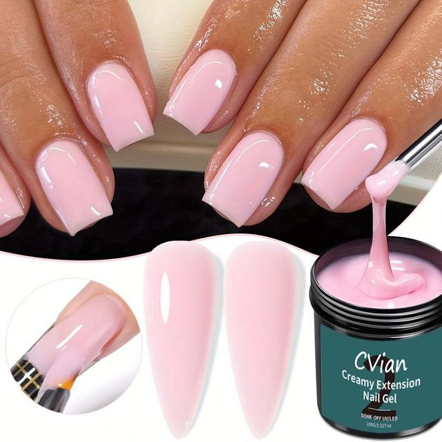 DUOLINGDAI Nagelverlängerungsgel, Pink, Glänzend, 100g - Bild 1