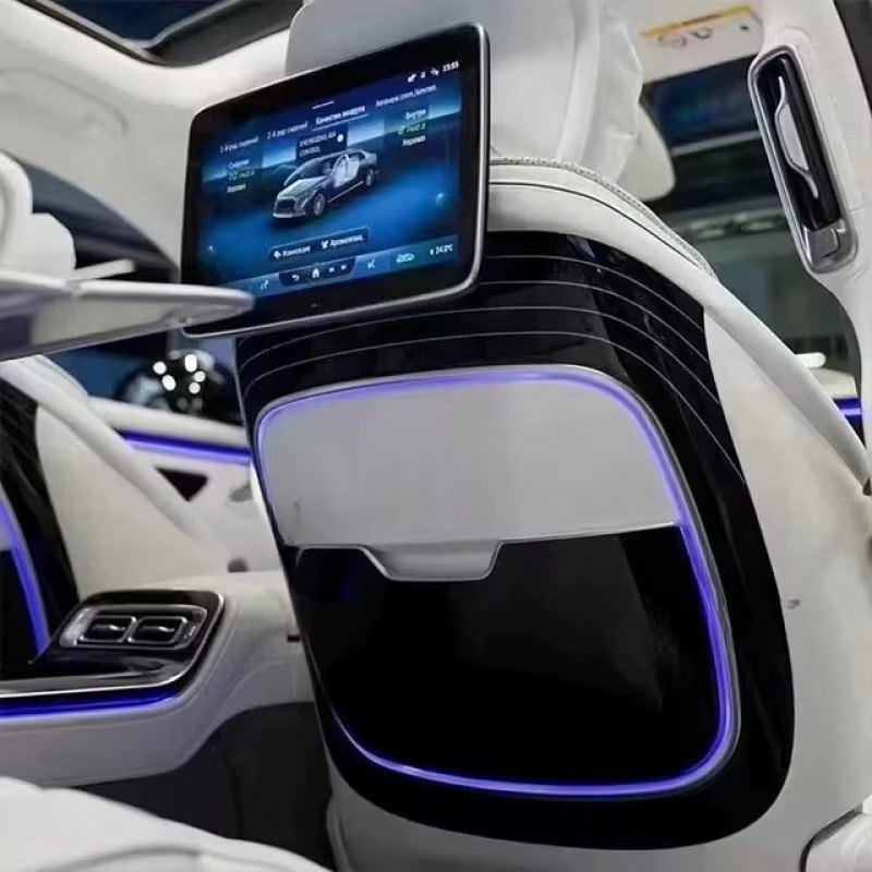 ZUIMI Multifunktionale elektrische kleine Tischplatte für Mercedes-Benz S-Klasse W223 mit kabelloser Ladefunktion in Grün - Bild 3