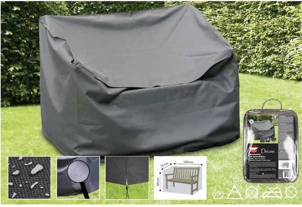 Boni-shop Deluxe Schutzhülle für Gartenbank, wetterfest und waschbar, B/T/H: 160 x 75 x 80 cm