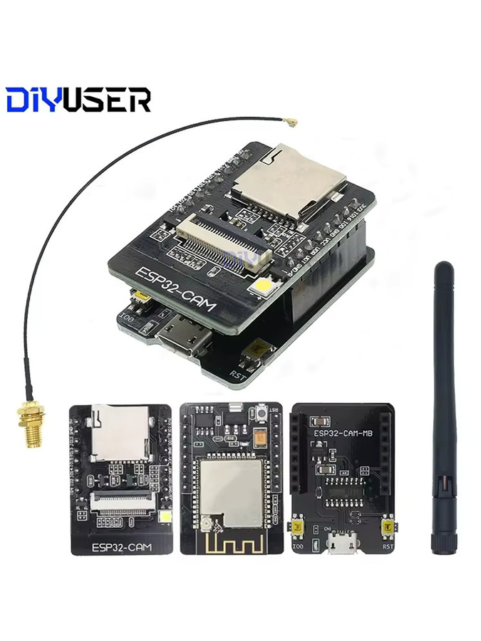 ESP32-CAM-MB WLAN-Modul Seriell-zu-WLAN ESP32 CAM Entwicklungsboard mit Bluetooth in Schwarz - Bild 4