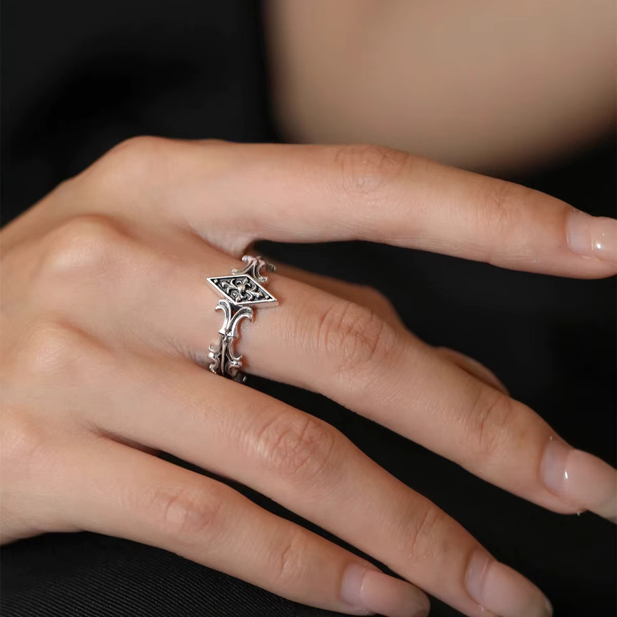 LENNIK Ring, Messing, versilbert, Unisex - Bild 3