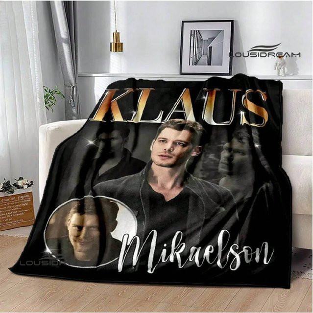 The Originals Klaus Mikaelson Flanelldecke, weiche und warme Decke in Grau, B/T: 100 x 150 cm - Bild 1