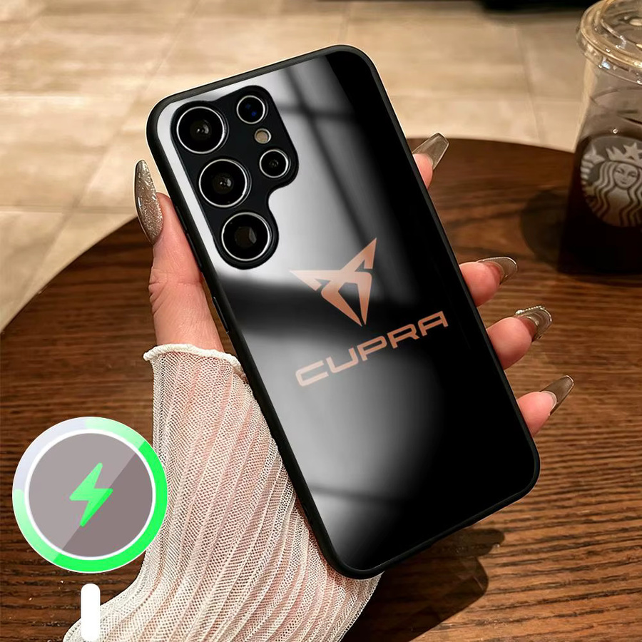 C-Cupra Magnetische Glas-Handyhülle für Samsung Galaxy S26 S25 S24 S23 S22 S21 Plus Ultra Fold in Schwarz - Bild 4