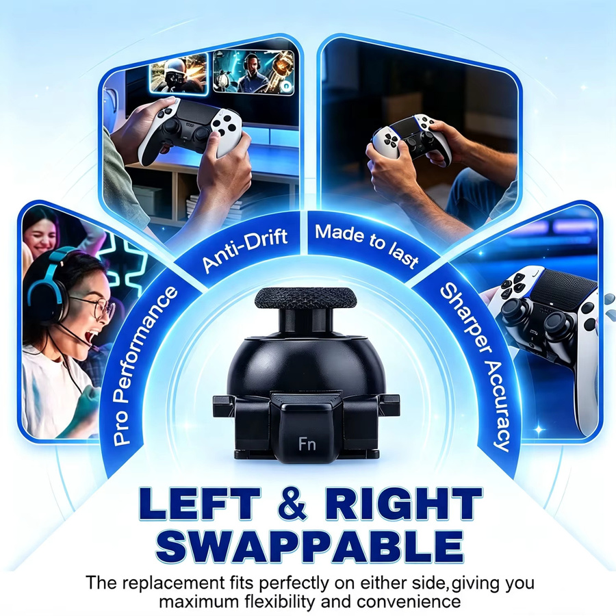 Besavior Einstellbares Dämpfungs-TMR-Joystick-Modul in Schwarz als Plug&Play Ersatz-Daumenstick für den PS5 Edge Controller - Bild 6