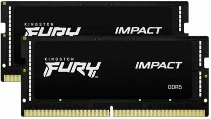 Kingston FURY Impact DDR5 Laptop-Arbeitsspeicher Kit 32 GB (2 x 16 GB) 5600 MHz SO-DIMM Schwarz - Bild 1