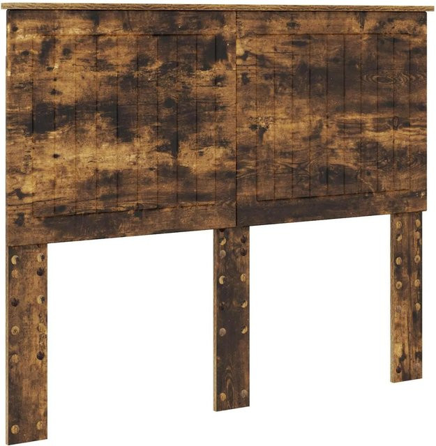 vidaXL Kopfteil für das Bett in Geräucherte Eiche, Farbe Braun, Breite: 138 cm - Bild 1