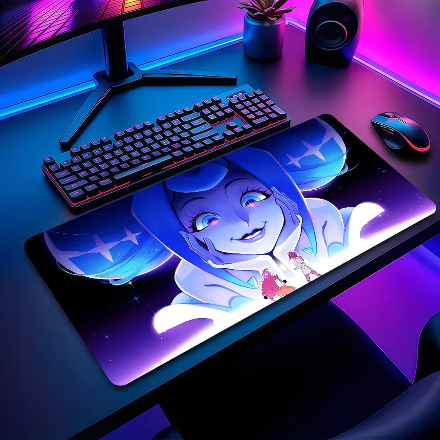 Großes Gaming-Mauspad K-Nights of G-Guinevere im Cartoon-Anime-Design, rutschfest mit Lockedge, Mehrfarbig - Bild 3