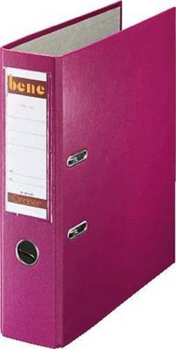 Bene Lever Arch Ordner DIN A4 mit 2 Bügeln in Brombeere, Rückenbreite: 80 mm - Bild 1