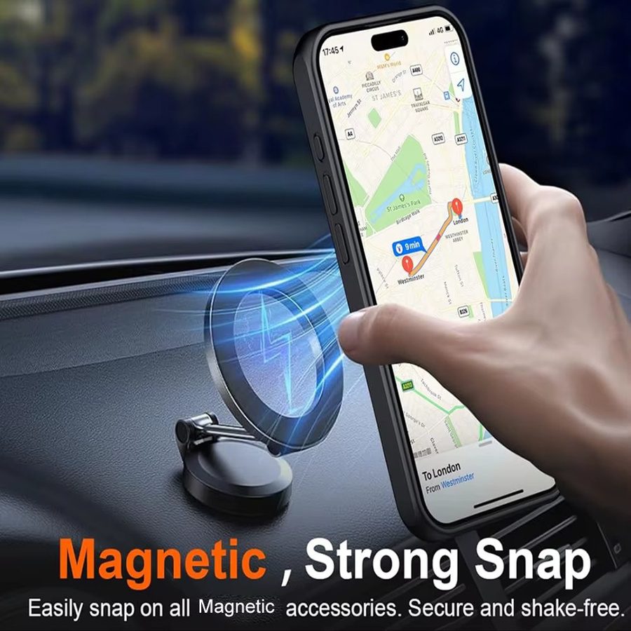 UYUXIO Magnetische Handyhülle mit Ständer für OnePlus 15 13T 13s 13 13R Ace 5 PRO Nord CE5 Ultra Slim Kickstand Cover in Schwarz - Bild 4