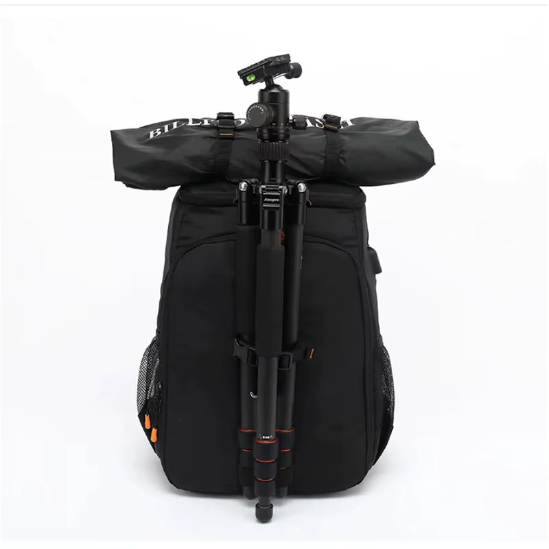 DIXSG Wasserdichter Digitaler SLR-Kamerarucksack in Schwarz mit großem Fassungsvermögen, stoßfestem Laptopfach und anpassbaren Trennwänden - Bild 2