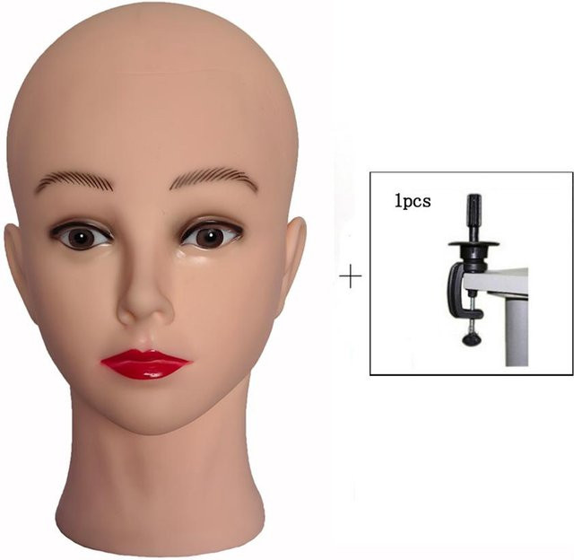 Glatz Schminkpuppenkopf Damen, Schaufensterpuppenmodell - Bild 1