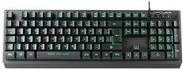 LC Power LC-KEY-4B-LED Tastatur mit Hintergrundbeleuchtung, USB-Anschluss, QWERTZ Deutsch, Schwarz - Bild 1