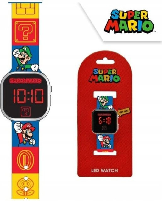 KATOMIX Armbanduhr, Digitaluhr, Super Mario, rot, Kunststoff, Kinder - Bild 1