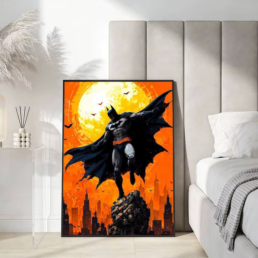 Warner Bros. Batman Retro-Vintage Wandaufkleber Kunstdruck in Multicolour B: 21,0 cm, H: 30,0 cm - Bild 5