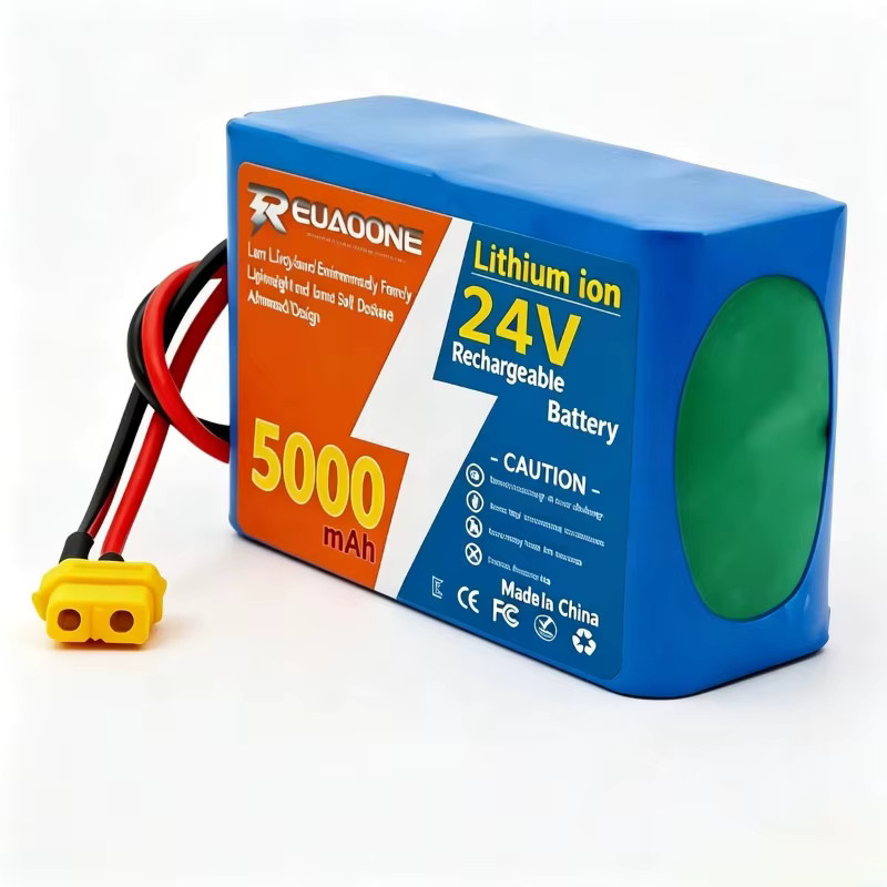 Aleaivy Lithium-Ionen-Akkupack 24V 5000mAh 6S2P 18650 in Blau mit integriertem Schutzschaltkreis - Bild 4