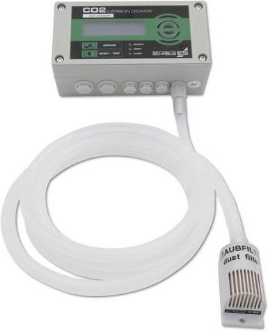 Schabus GX-D500P Kohlendioxid-Melder mit internem Sensor, grau, netzbetrieben - Bild 1