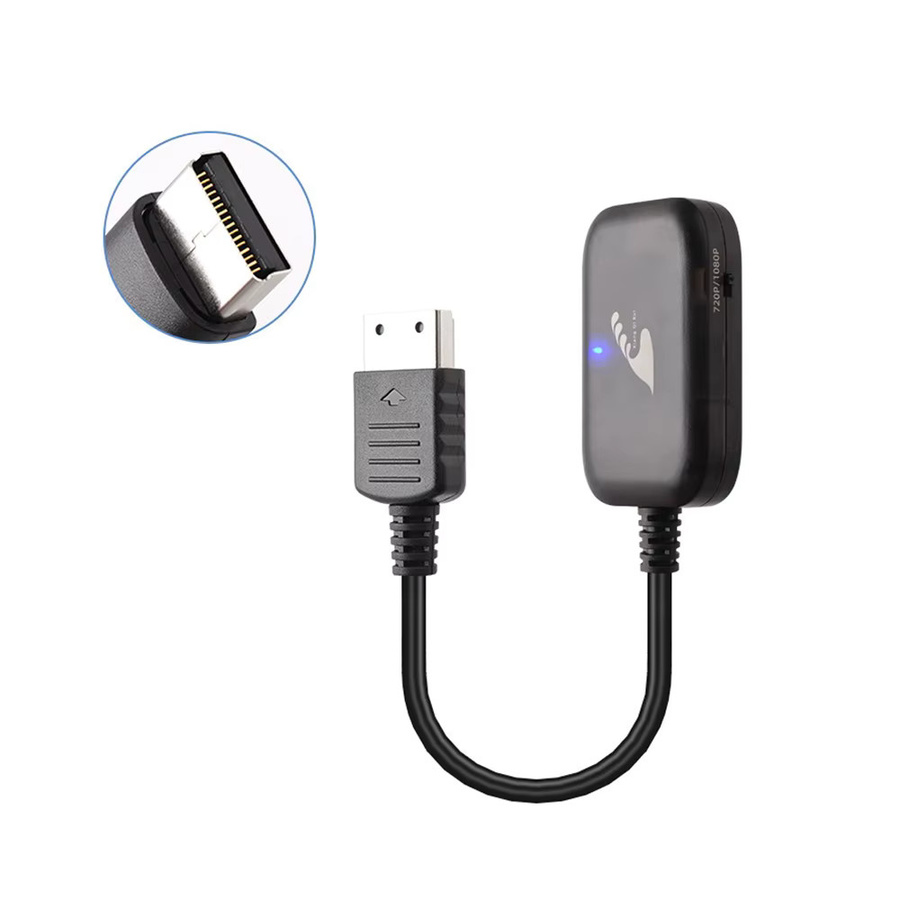 xunbeifang Sega Dreamcast zu HDMI Konverter für Retro-Spiele in Schwarz, HD 720P/1080P Adapter für HDTV und Monitor - Bild 2