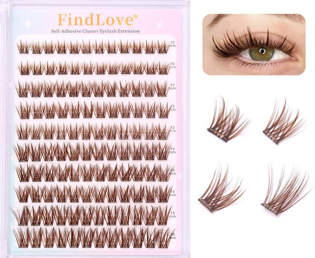 PRAECLARUS Wimpernverlängerung, Braun, Natürlich, Unisex - Bild 1