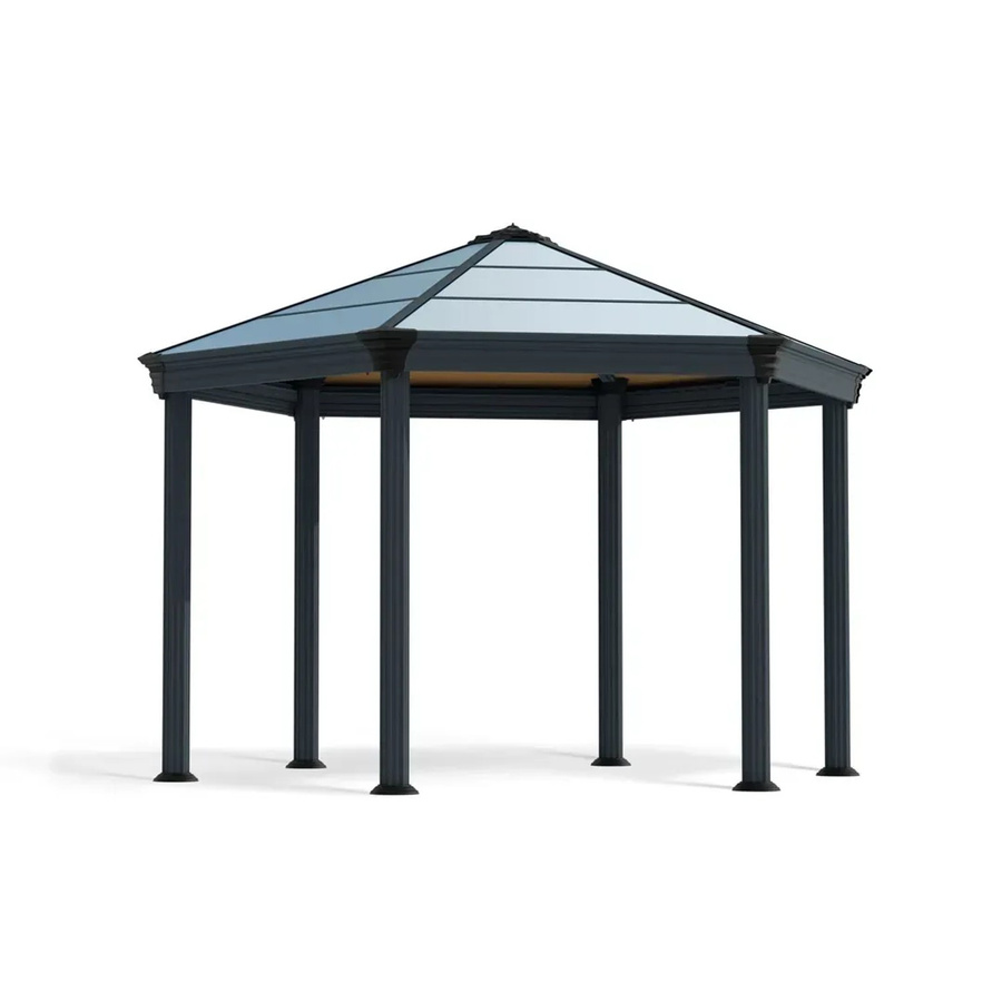 Palram - Canopia Gartenpavillon Roma aus Aluminium und Polycarbonat in Anthrazit und Bronze, B: 410 cm, T: 360 cm - Bild 2