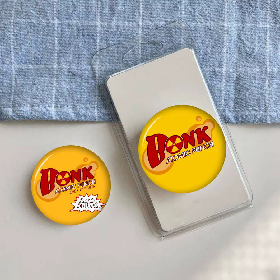 Zinnbrosche TF2 Bonk! Atomic Punch Logo, Bunt - Bild 2