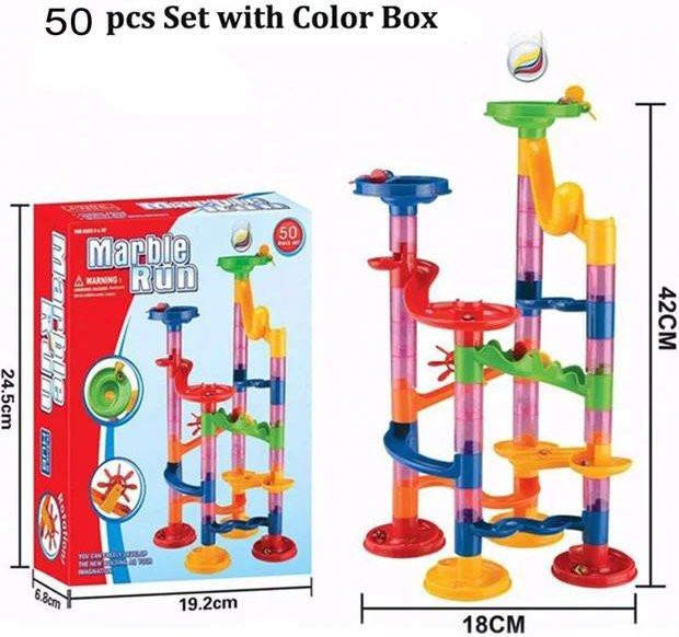 Yiran toy Murmelbahn Rennstrecke Bausteine 3D Labyrinth Lernspielzeug Set - Bild 1