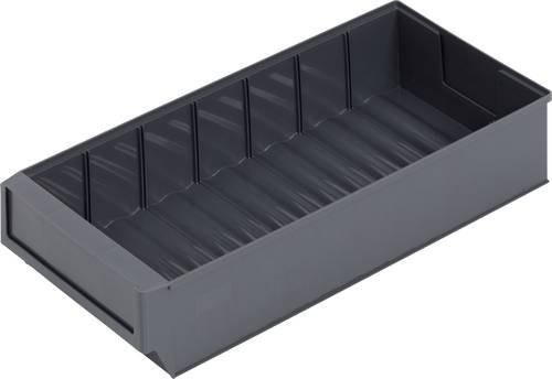 Alutec 66030 Sichtlagerkasten Dunkelgrau B: 18,3 cm, T: 40,0 cm, H: 8,1 cm - Bild 1