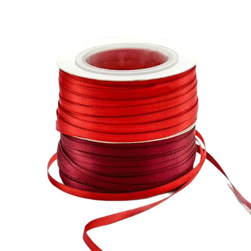 ZYAA Buntes Textilband 3 mm für Geschenkdekoration und DIY-Haarschmuck, 1 Rolle - Bild 2