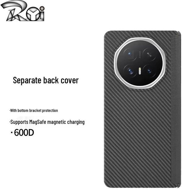 Magnetische Honor Magic V6 Handyhülle aus Kevlar Aramidfaser in Schwarz - Bild 1