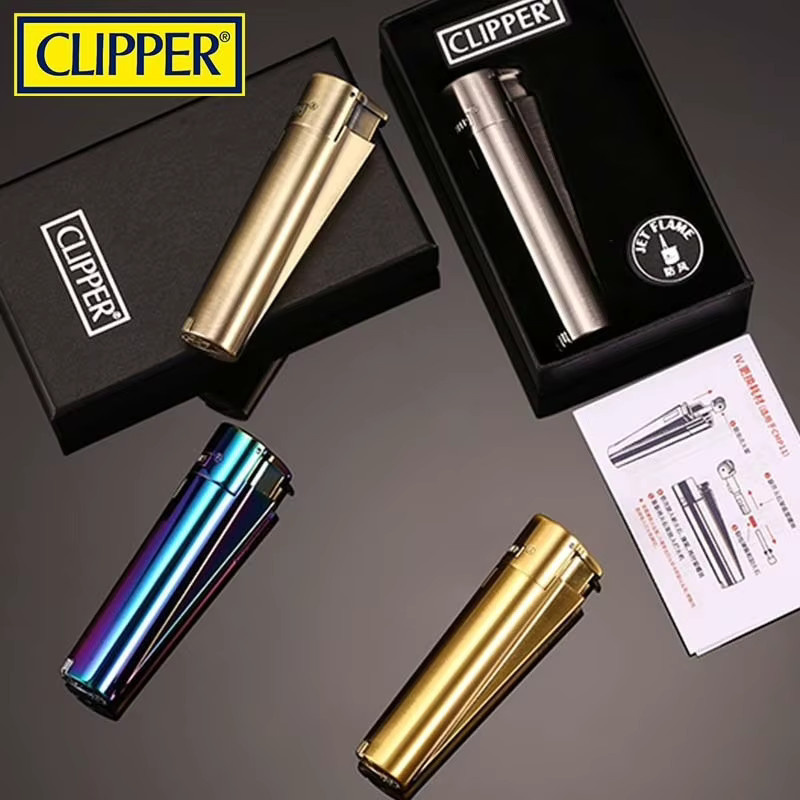 Clipper Spades Tragbares Metall-Jet-Feuerzeug mit integriertem Schleifstein in Geschenkbox - Bild 2