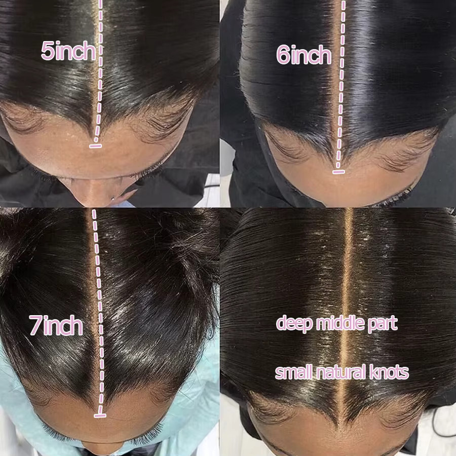 wowangel Perücke, 100% Menschenhaar, Glueless, Damen - Bild 3