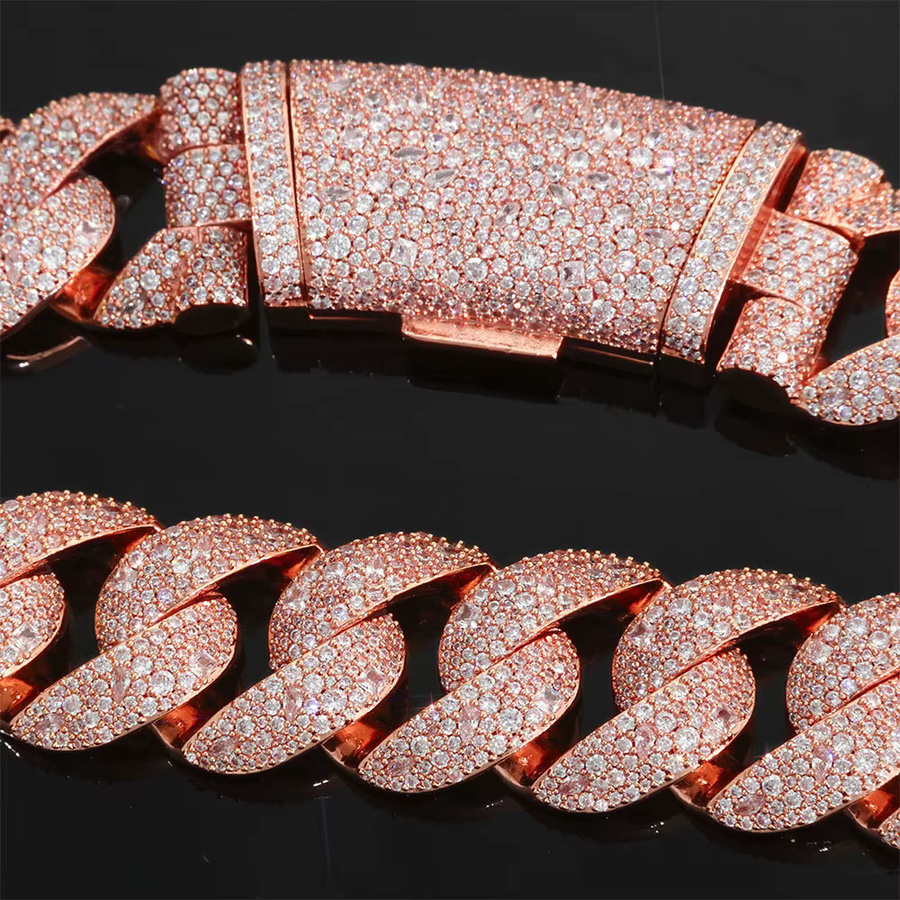 ESKEEM Halskette, Roségold, Zirkonia, Diamant, Unisex - Bild 3