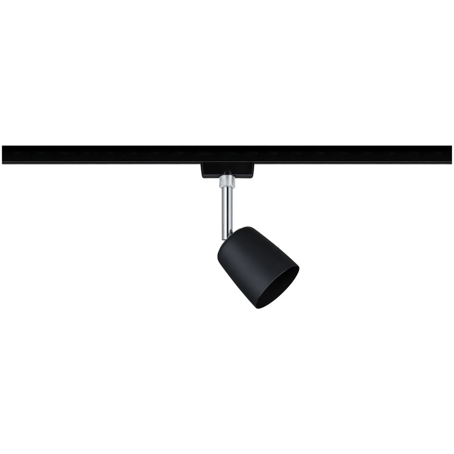 Paulmann URail LED-Spot Cover für Hochvolt-Schienensystem, Schwarz matt/Chrom, B/H/T: 5,8 x 14,0 x 5,8 cm - Bild 2