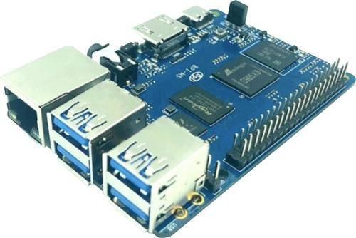 Banana Pi BPI-M5 Einplatinencomputer mit 4GB RAM, 4 x 2GHz und eMMC in Blau - Bild 1