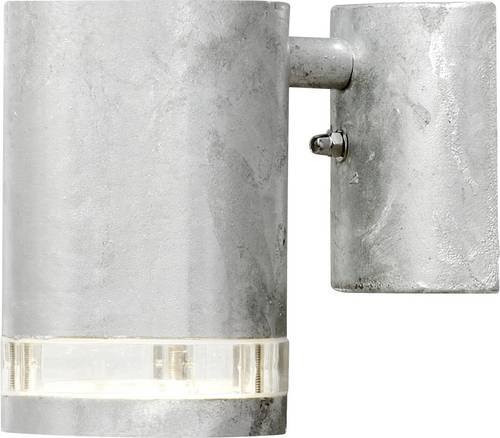 Konstsmide Modena Außenwandleuchte aus galvanisiertem Stahl in Silber mit GU10 Fassung und 35W - Bild 1