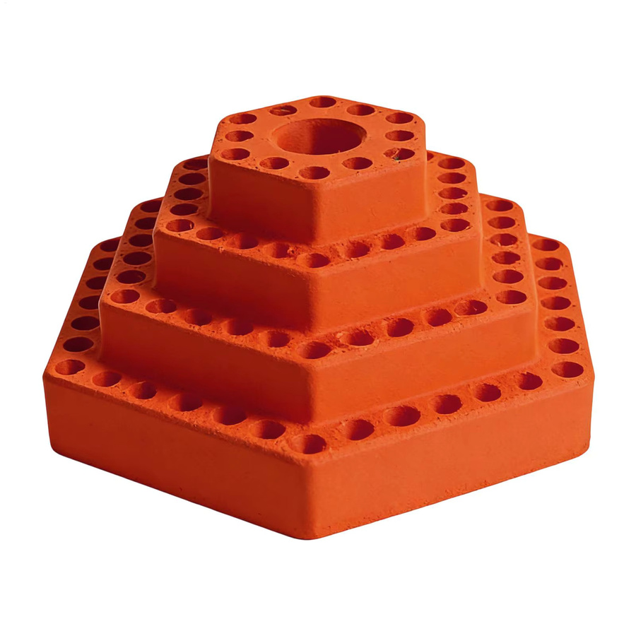 Bit-Halterbox für Bohrer und sechseckige Spitzen in Schwarz und Orange zur Aufbewahrung von Bits und Schraubendreher-Bits mit Sechskantschaft - Bild 3