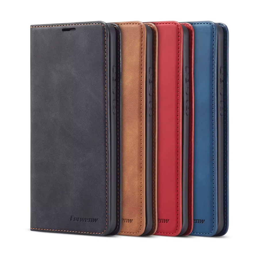Luxus Leder Handyhülle mit magnetischer Flip Brieftasche für Huawei P40 P30 P20 Mate 30 20 Pro Lite P Smart Plus in Braun - Bild 3