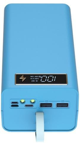 Amusedly Tragbares Powerbank-Gehäuse für 21700 Batterien ohne Schweißen, Blau - Bild 1