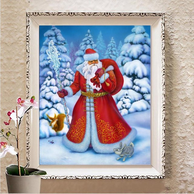 FIYO DIY 5D Diamantmalerei Cartoon Tier Motiv als Vollbohrer Kreuzstich Mosaik zur Heimdekoration, Mehrfarbig, Breite: 20 cm, Höhe: 30 cm - Bild 1