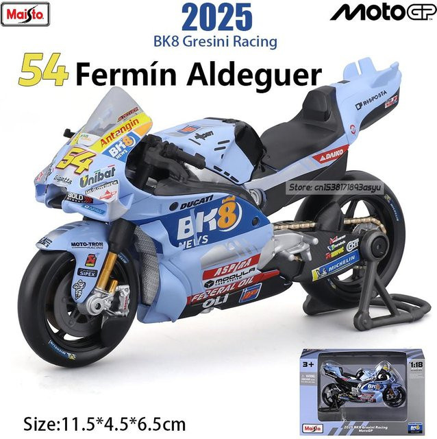 Maisto Ducati Lenovo Team #1 Bagnaia Champion Moto GP, Motorradmodell, 1:18, ab 14 Jahren - Bild 1