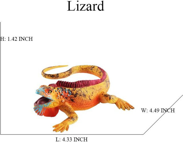 Leguan Moloch Echsen Chamäleon, Actionfigur, Reptil Tierfiguren, ab 14 Jahre - Bild 1