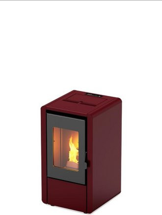 BLAZE Pelletofen Tua in Bordeaux Rot mit WiFi-Funktion, 6 kW - Bild 1